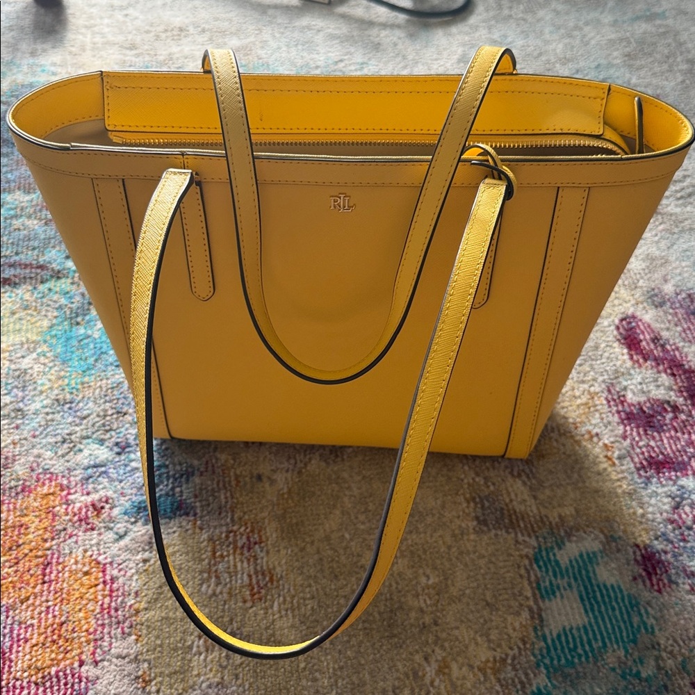 Ralph lauren yellow purse